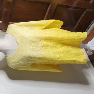 Sol Clothing Long sleeve tunic with embroidery